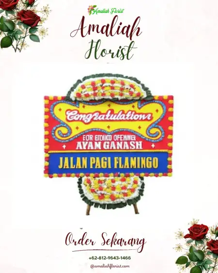 Sewa Papan Bunga Blongko